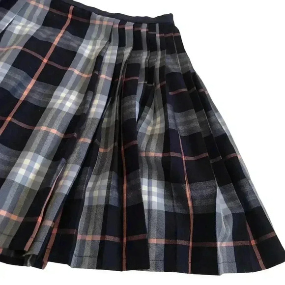 NWOT Urban Outfitters UO Silence + Noise Plaid Skirt Pleated Blue Pink Size S - Picture 3 of 5